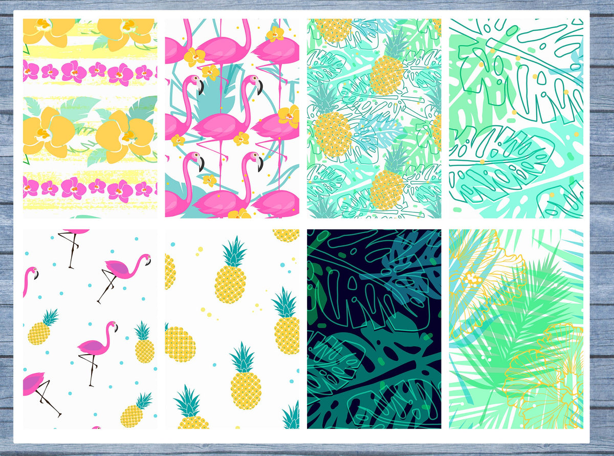 Flamingo Pineapple Full Box Planner Stickers, Big Happy Planner, Erin Condren, Classic Happy Planner