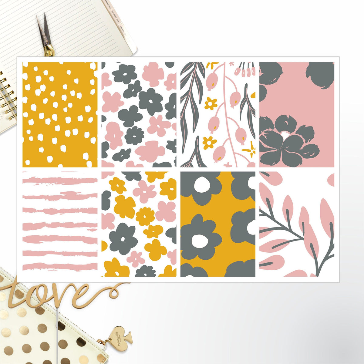 Floral Full Box Big Happy Planner, Erin Condren, Classic Happy Planner