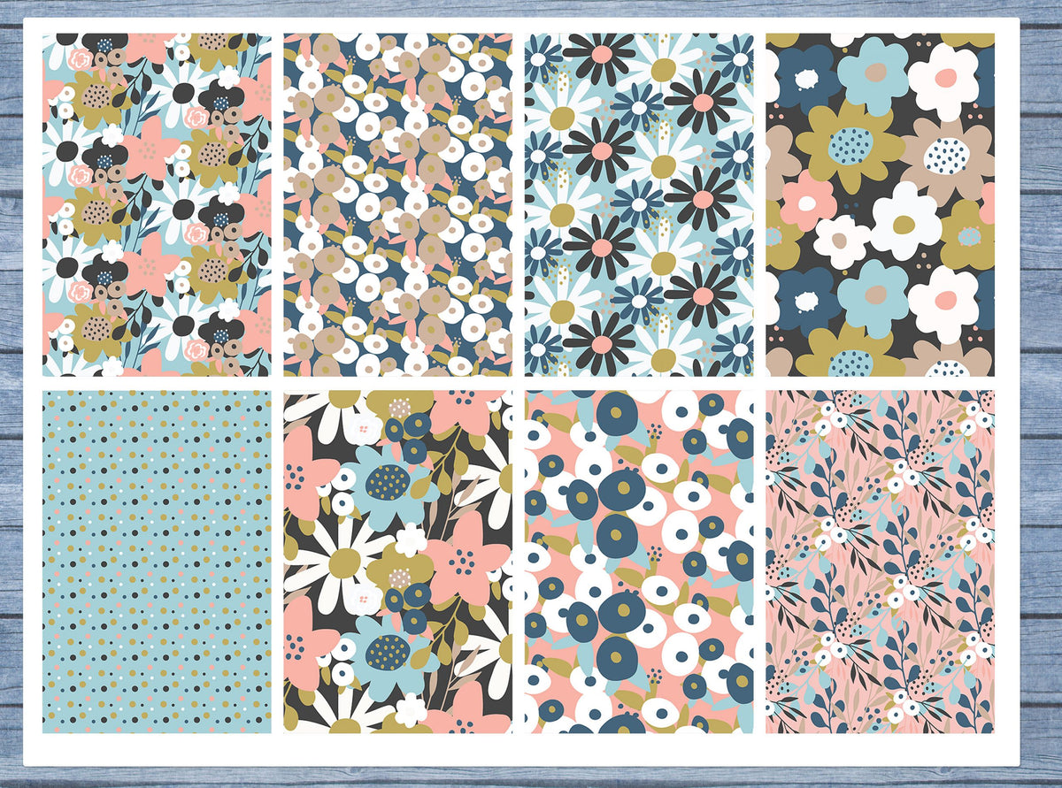Floral Full Box Planner Stickers, Big Happy Planner, Erin Condren, Classic Happy Planner, Mini Happy Planner