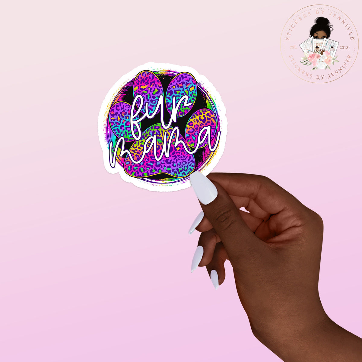 Fur Mom Vinyl Sticker