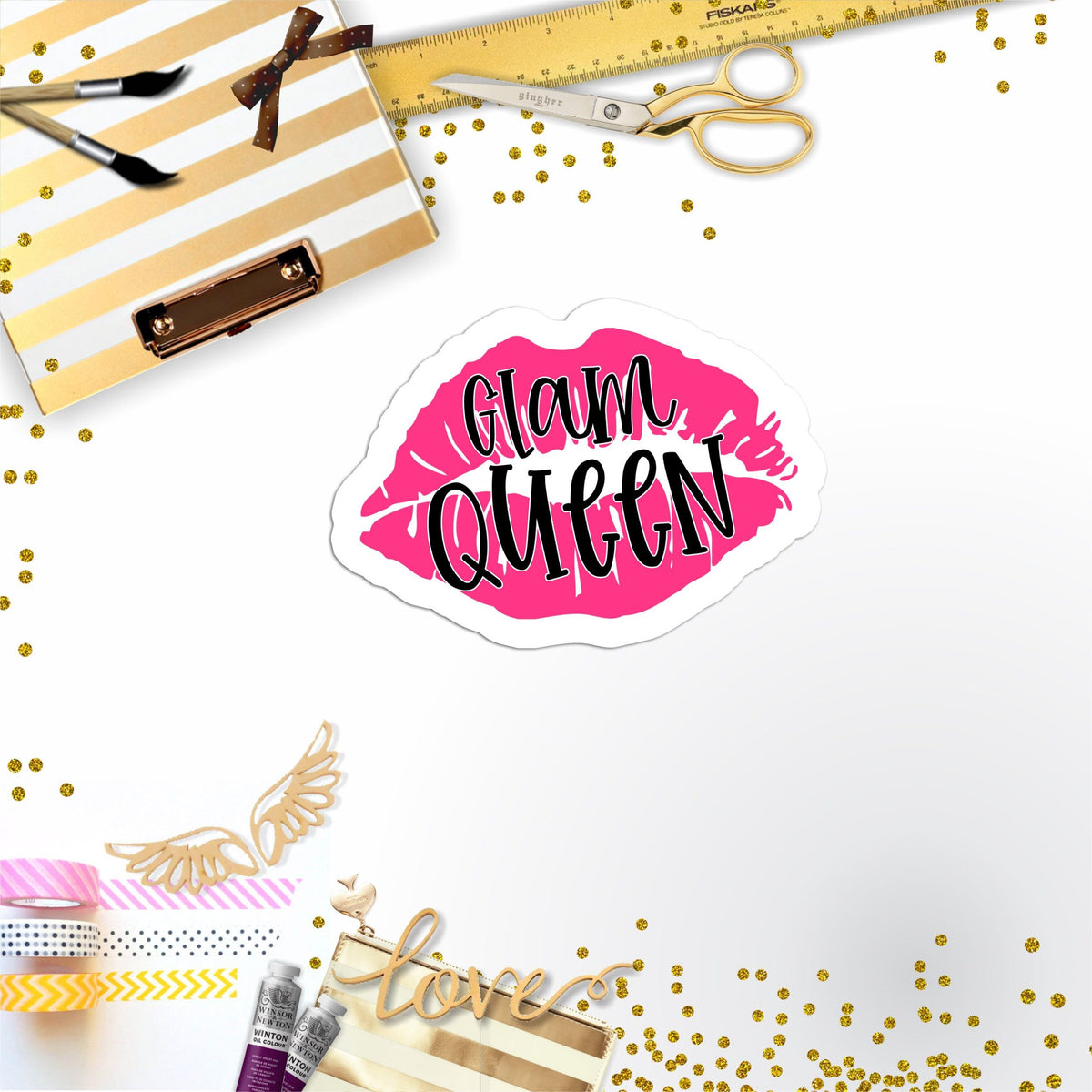 Glam Queen Vinyl Sticker