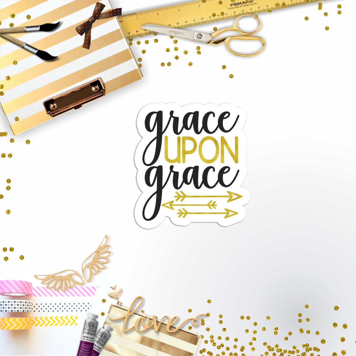Grace Upon Grace Vinyl Sticker