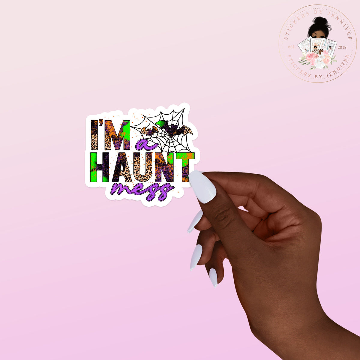 Haunt Mess Vinyl Sticker