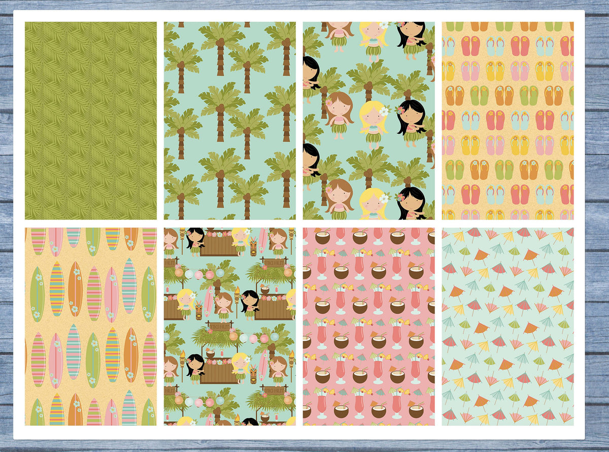 Hawaiian Full Box Planner Stickers, Big Happy Planner, Erin Condren, Classic Happy Planner, Mini Happy Planner