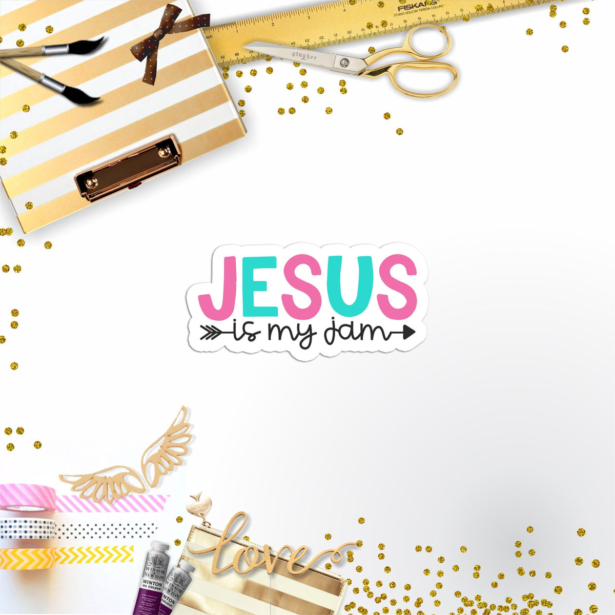 Jesus My Jam Vinyl Sticker