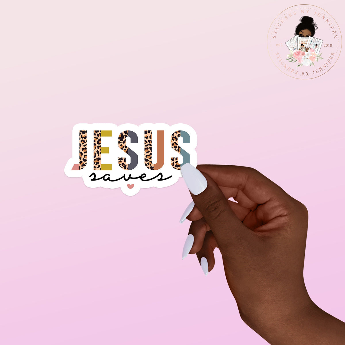 Jesus Saves Vinyl Sticker