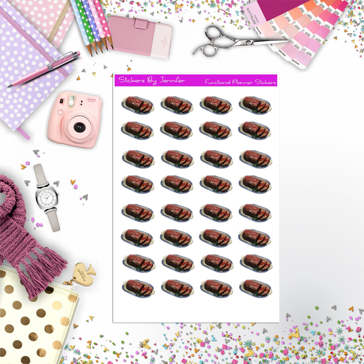 Meatloaf Planner Stickers