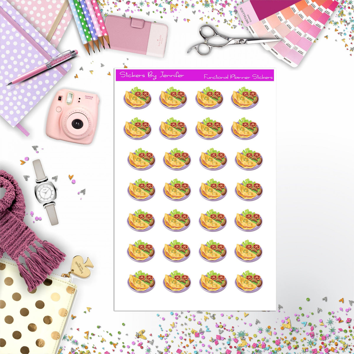 Omelette Planner Stickers