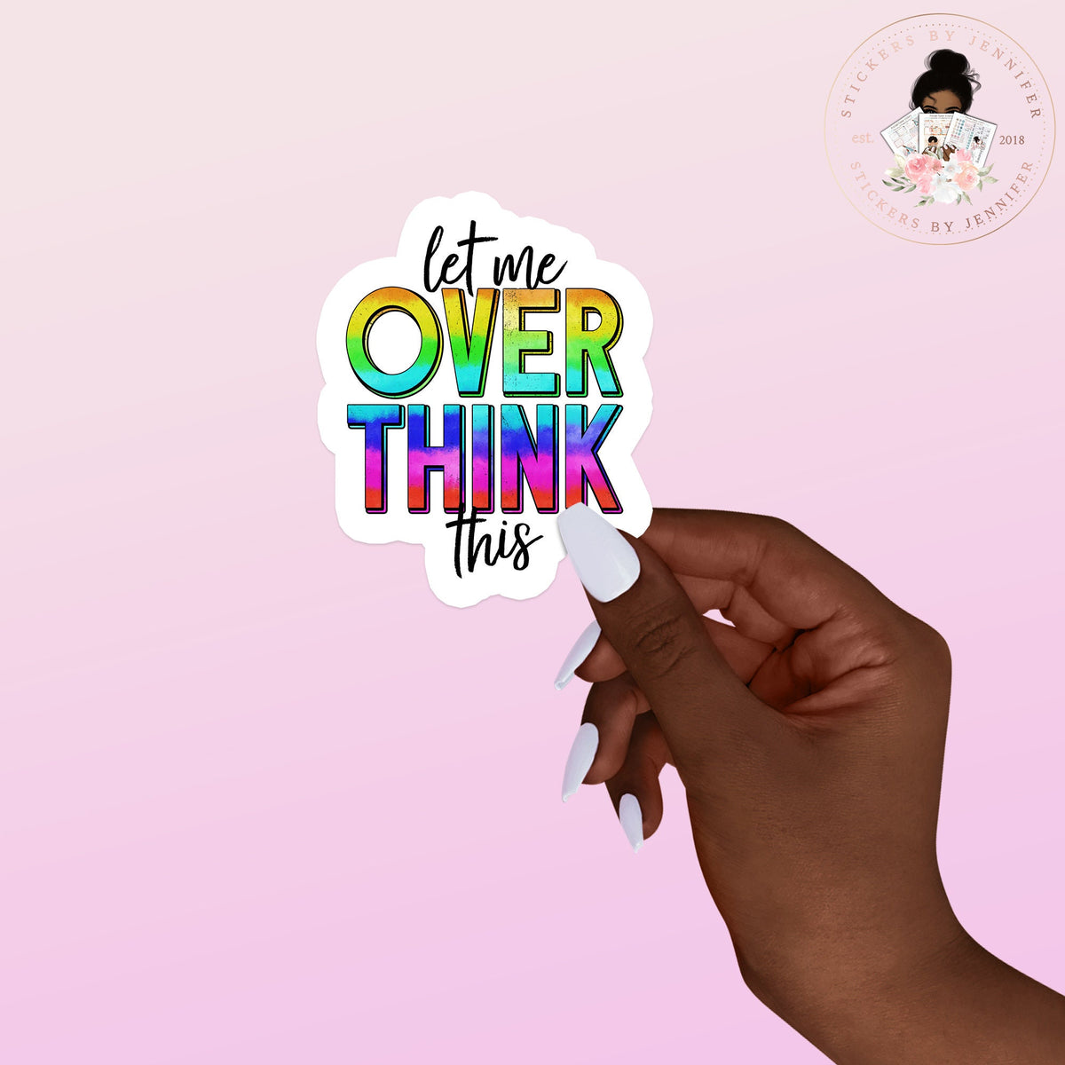 Overthinker Vinyl Sticker