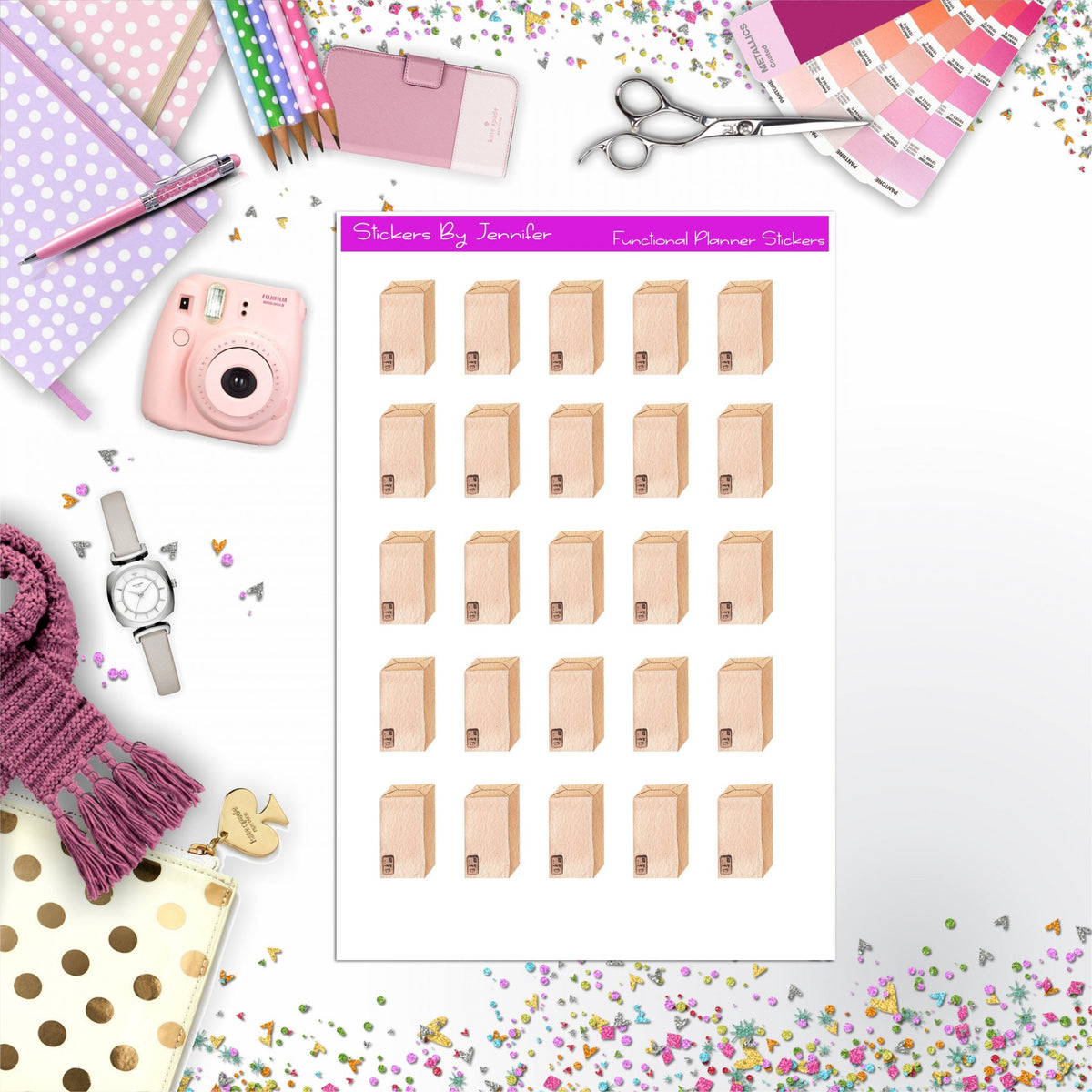 Package Stickers, Planner Stickers, Journal Stickers, Functional Planner Stickers, Stationary Stickers