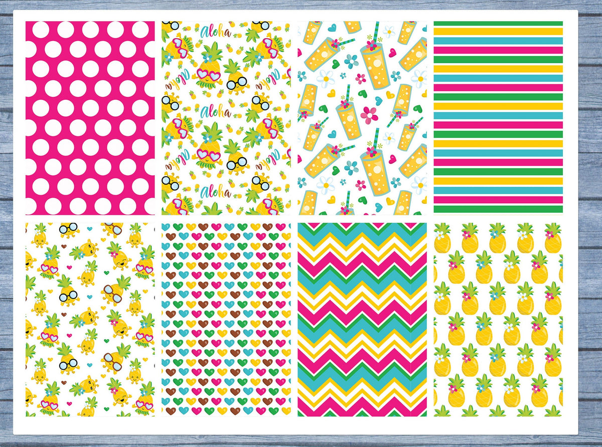 Pineapple Full Box Planner Stickers, Big Happy Planner, Erin Condren, Classic Happy Planner, Mini Happy Planner