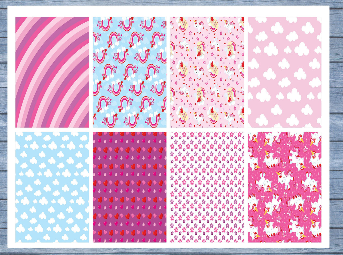 Pink Unicorns Full Box Planner Stickers, Big Happy Planner, Erin Condren, Classic Happy Planner, Mini Happy Planner