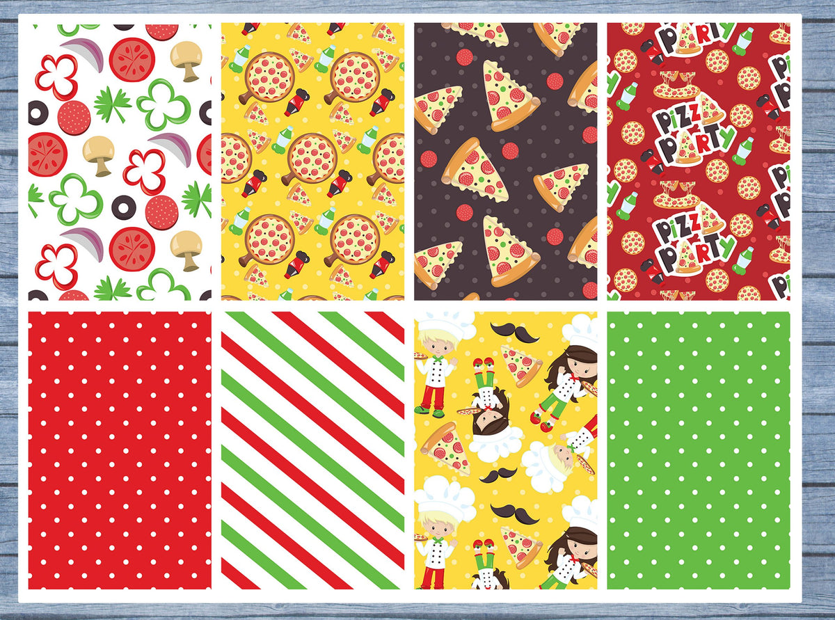 Pizza Full Box Planner Stickers, Big Happy Planner, Erin Condren, Classic Happy Planner
