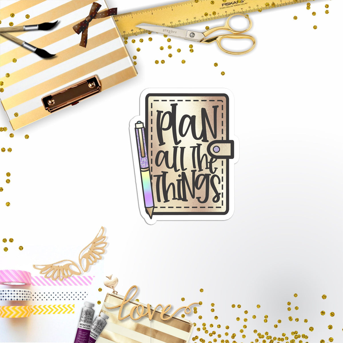 Plan All Things Vinyl Sticker