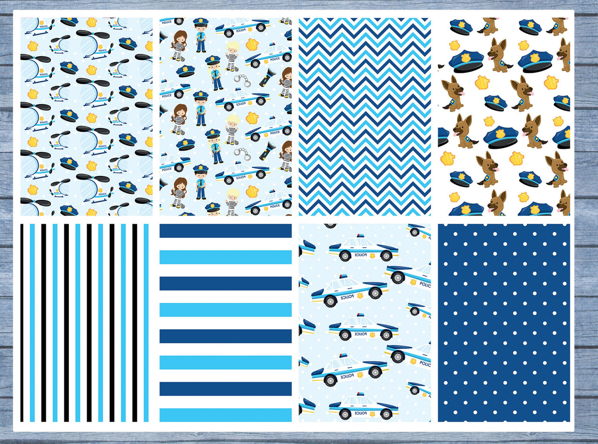 Police Full Box Planner Stickers, Big Happy Planner, Erin Condren, Classic Happy Planner