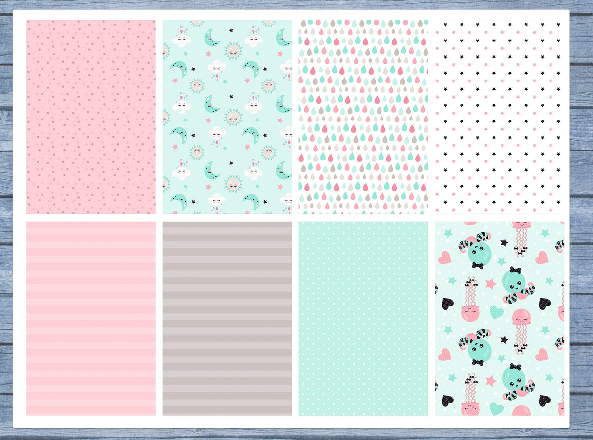 Pretty Octo Full Box Planner Stickers, Big Happy Planner, Erin Condren, Classic Happy Planner, Mini Happy Planner