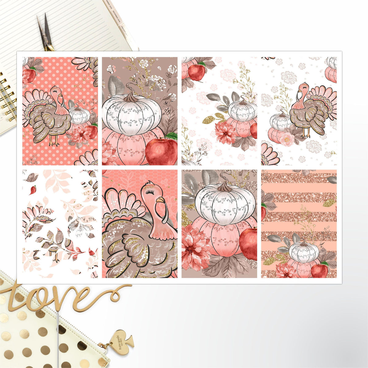 Pumpkin Spice Full Box Big Happy Planner, Erin Condren, Classic Happy Planner