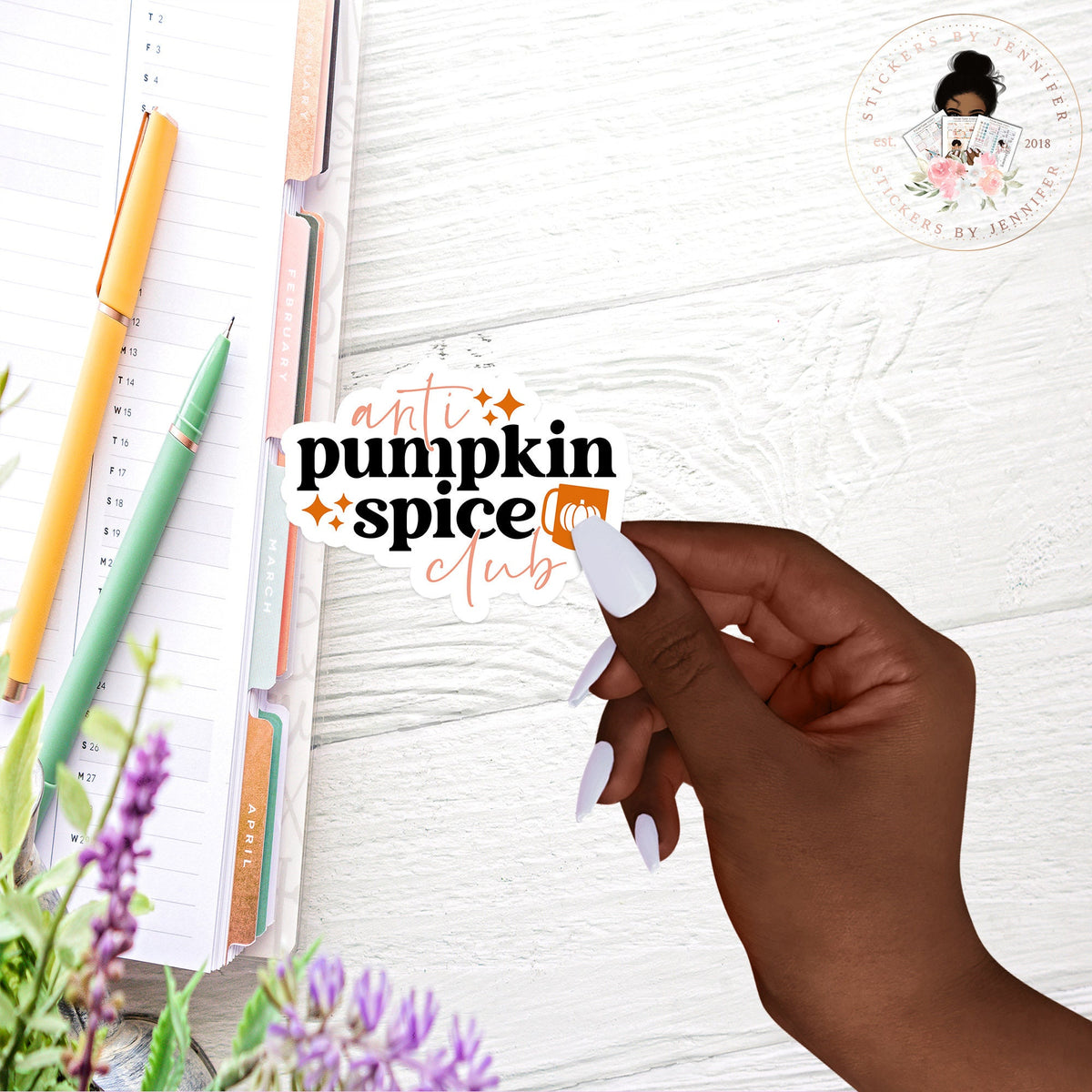 Pumpkin Spice Vinyl Sticker