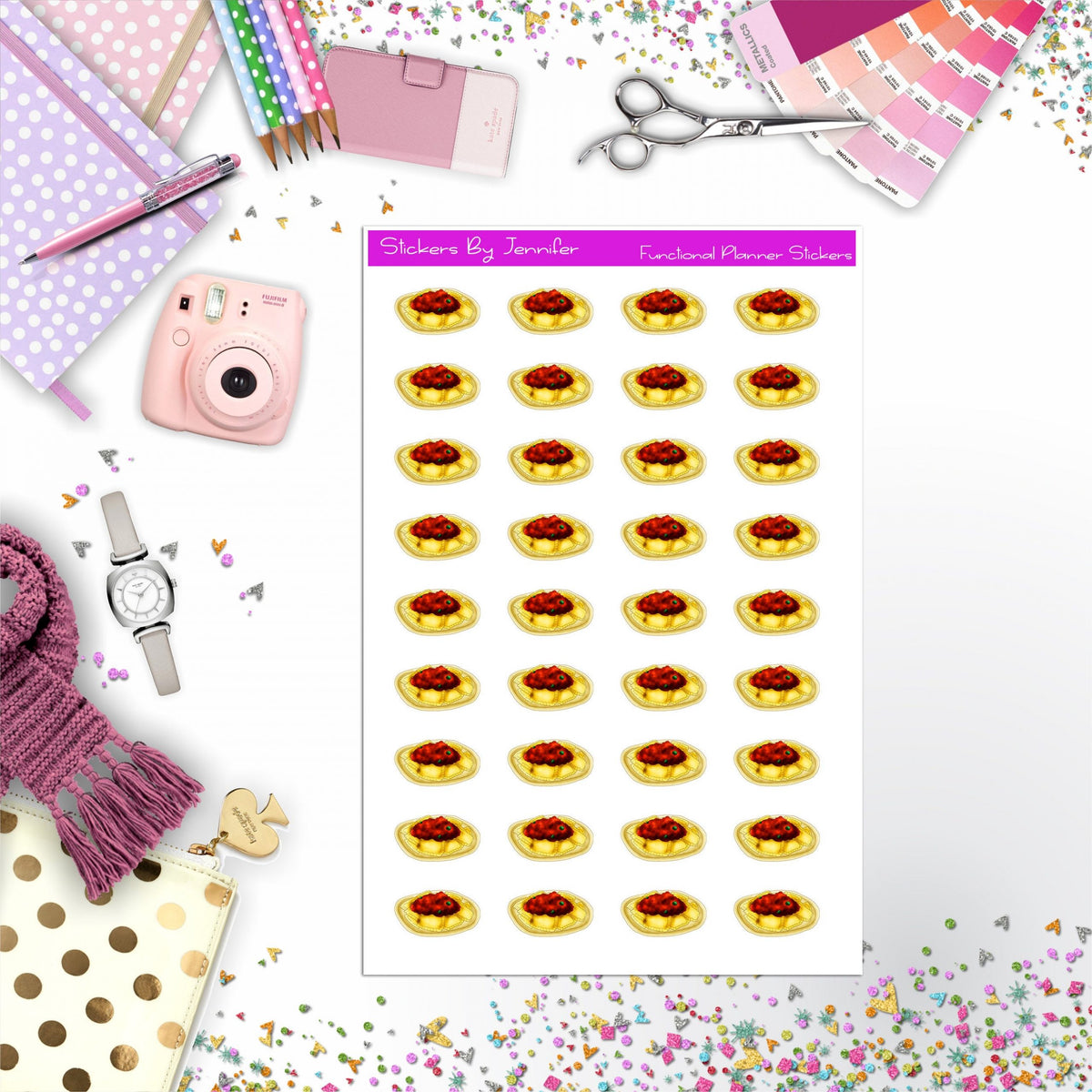 Ravioli Stickers, Planner Stickers, Journal Stickers, Functional Planner Stickers, Stationary Stickers