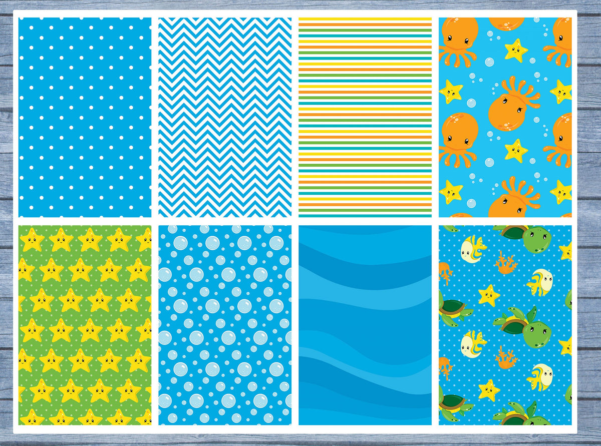 Sea Life Full Box Planner Stickers, Big Happy Planner, Erin Condren, Classic Happy Planner