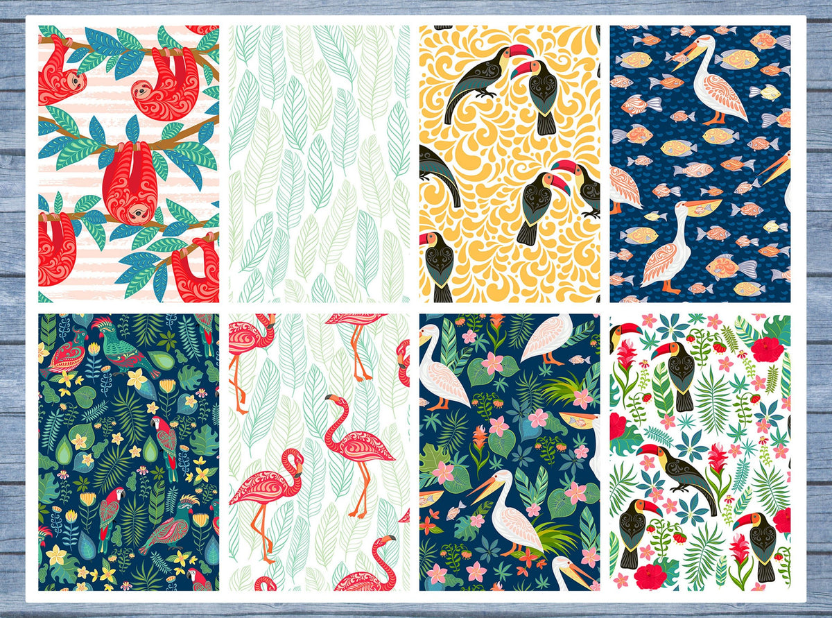 Sloths And Flamingos Full Box Planner Stickers, Big Happy Planner, Erin Condren, Classic Happy Planner