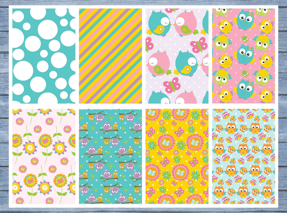 So Cute Owls Full Box Planner Stickers, Big Happy Planner, Erin Condren, Classic Happy Planner