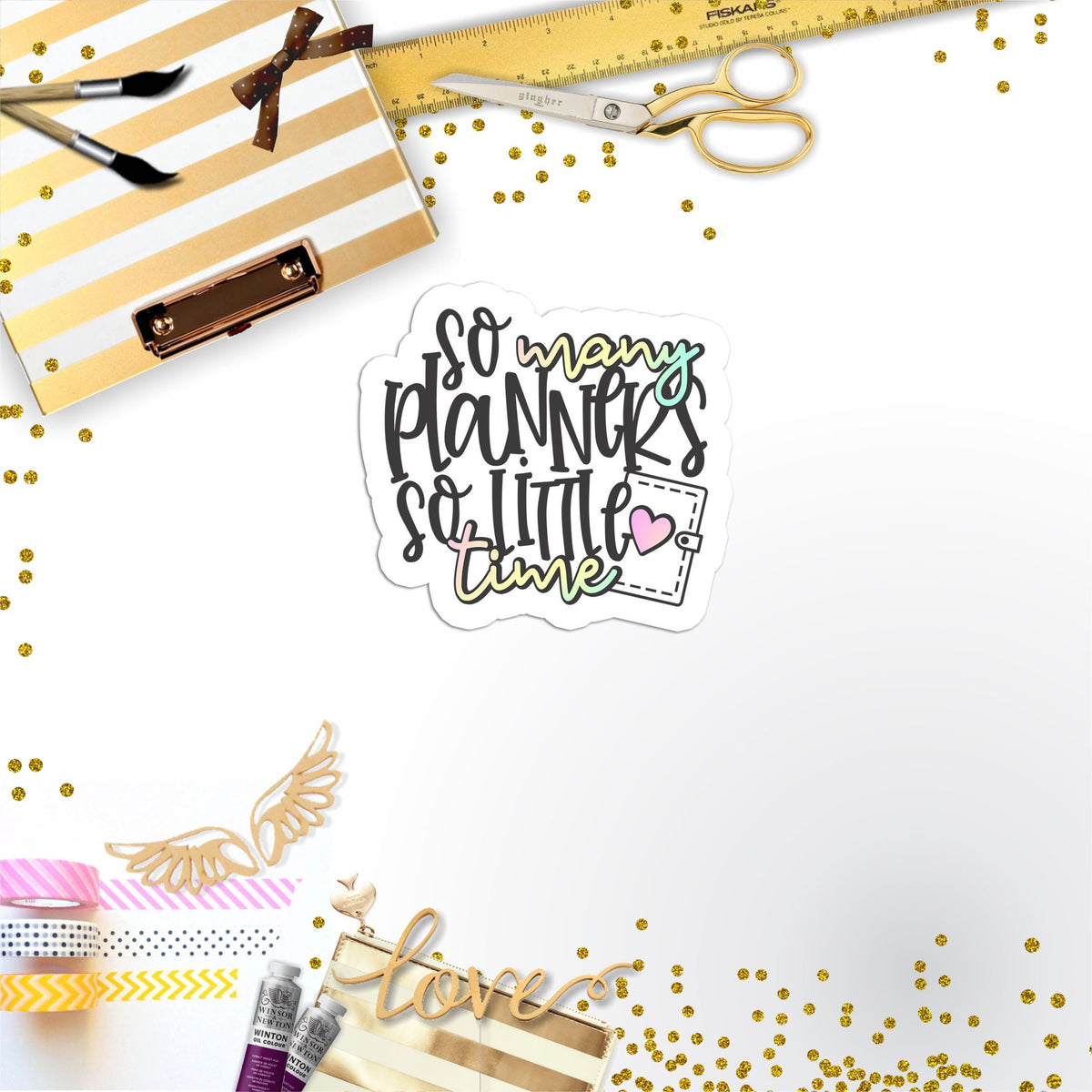 So Many Planners Vinyl Sticker