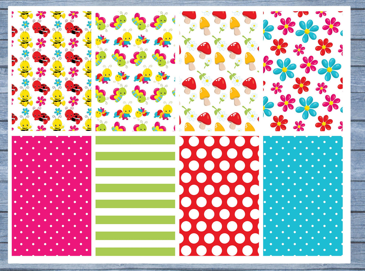 Spring Bugs Full Box Planner Stickers, Big Happy Planner, Erin Condren, Classic Happy Planner