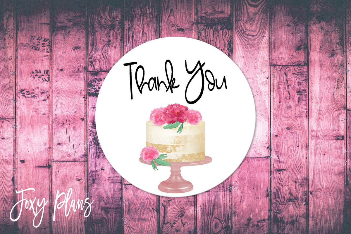 Thank You, Small Business Stickers, Circle Stickers, Stationary Stickers, Functional Planner Stickers, Envelope Stickers
