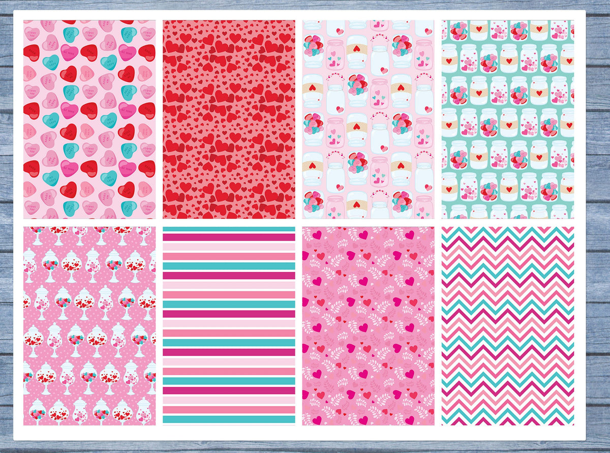 Valentine Full Box Planner Stickers, Big Happy Planner, Erin Condren, Classic Happy Planner, Mini Happy Planner