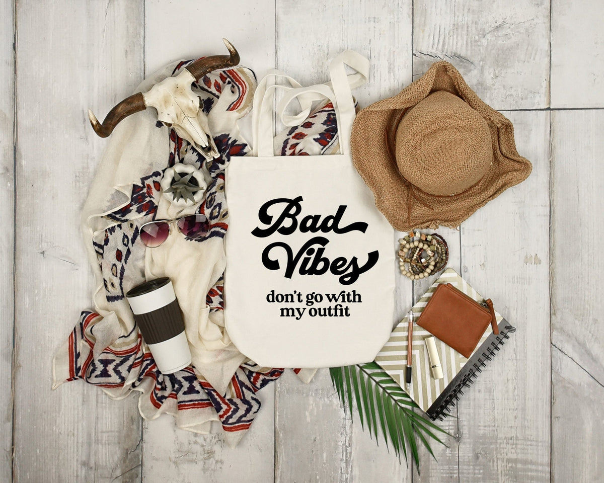 Vibes With Outfit 100% Cotton Tote Bag