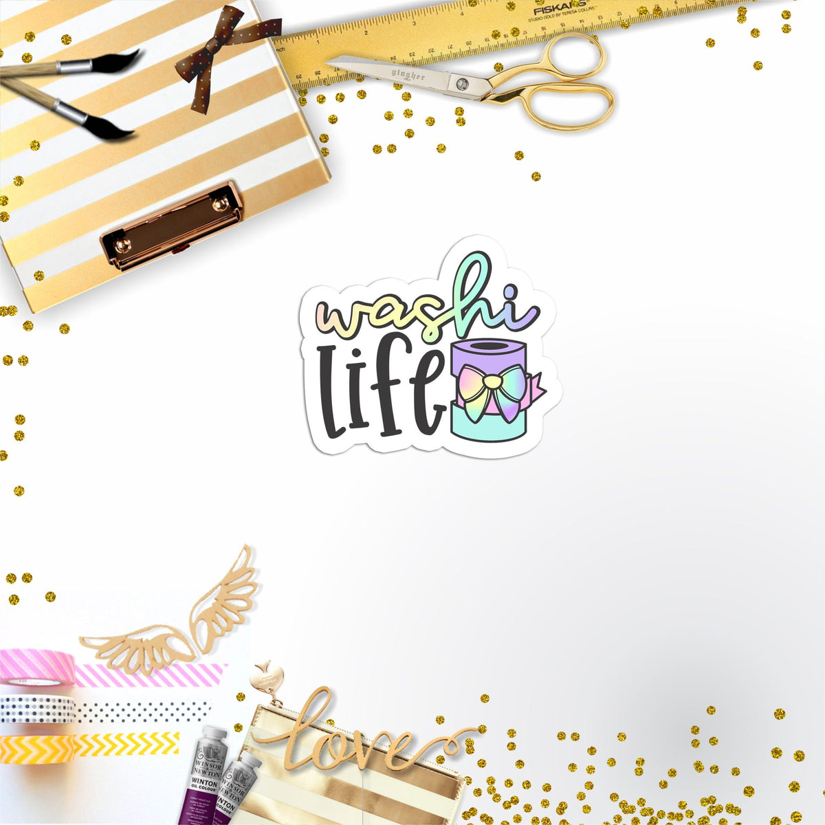 Washi Vinyl Sticker