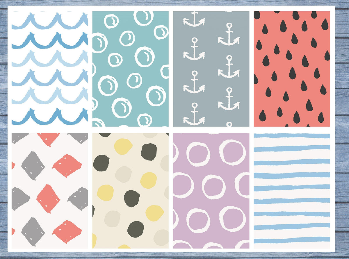 Water Full Box Planner Stickers, Big Happy Planner, Erin Condren, Classic Happy Planner