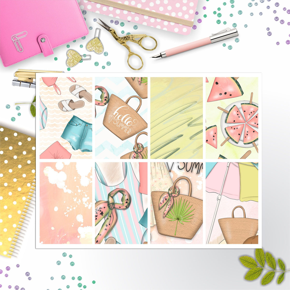 Watermelon Full Box Big Happy Planner, Erin Condren, Classic Happy Planner