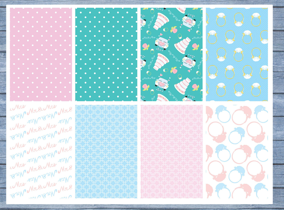Wedding Full Box Planner Stickers, Big Happy Planner, Erin Condren, Classic Happy Planner