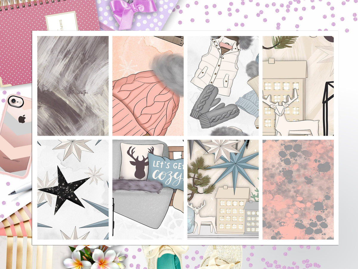 Winter Full Box Big Happy Planner, Erin Condren, Classic Happy Planner