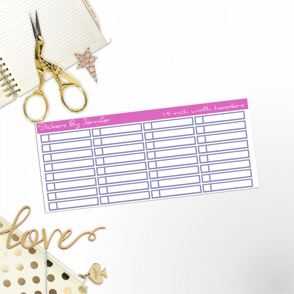 Task Headers,P-1 Planner Stickers