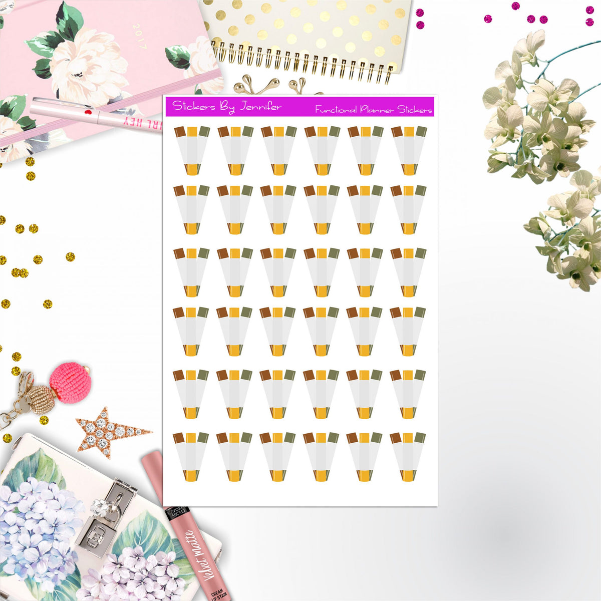 Buy More Vinyl Stickers, Planner Stickers, Journal Stickers, Functional Planner Stickers, Stationary Stickers