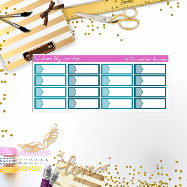 Quarter Boxes 010 Planner Stickers, Journal Stickers, Functional Planner Stickers, Stationary Stickers