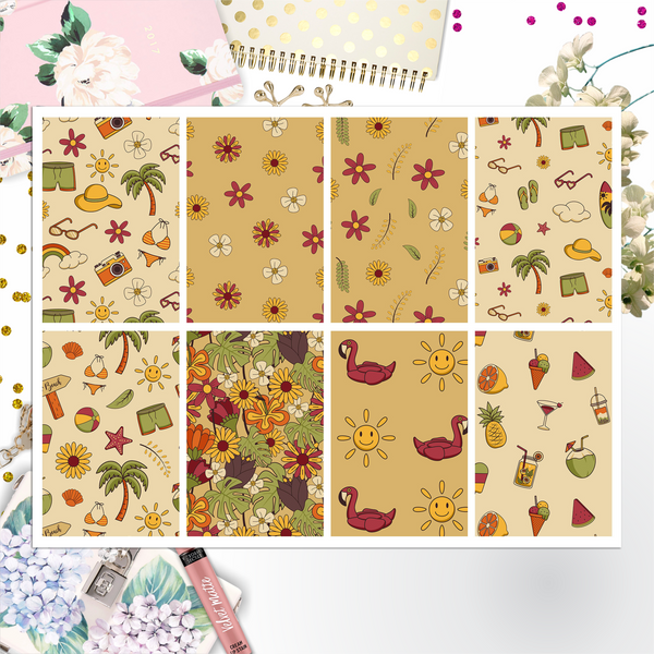 Summer Full Box Big Happy Planner, Erin Condren, Classic Happy Planner