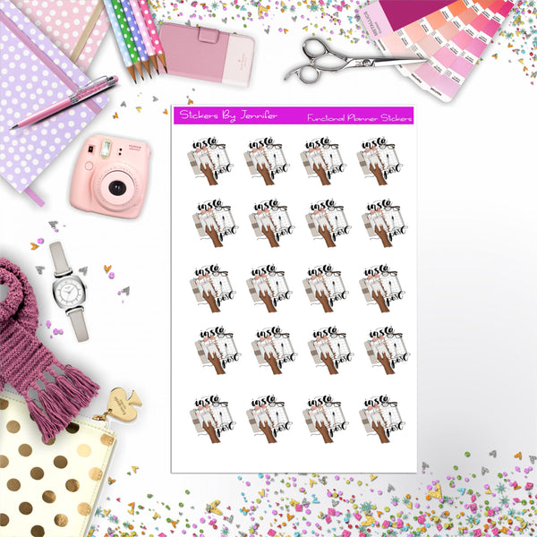 Insta Posts Icon Planner Stickers, Bullet Journal Stickers, Functional Planner Stickers, Stationary Stickers