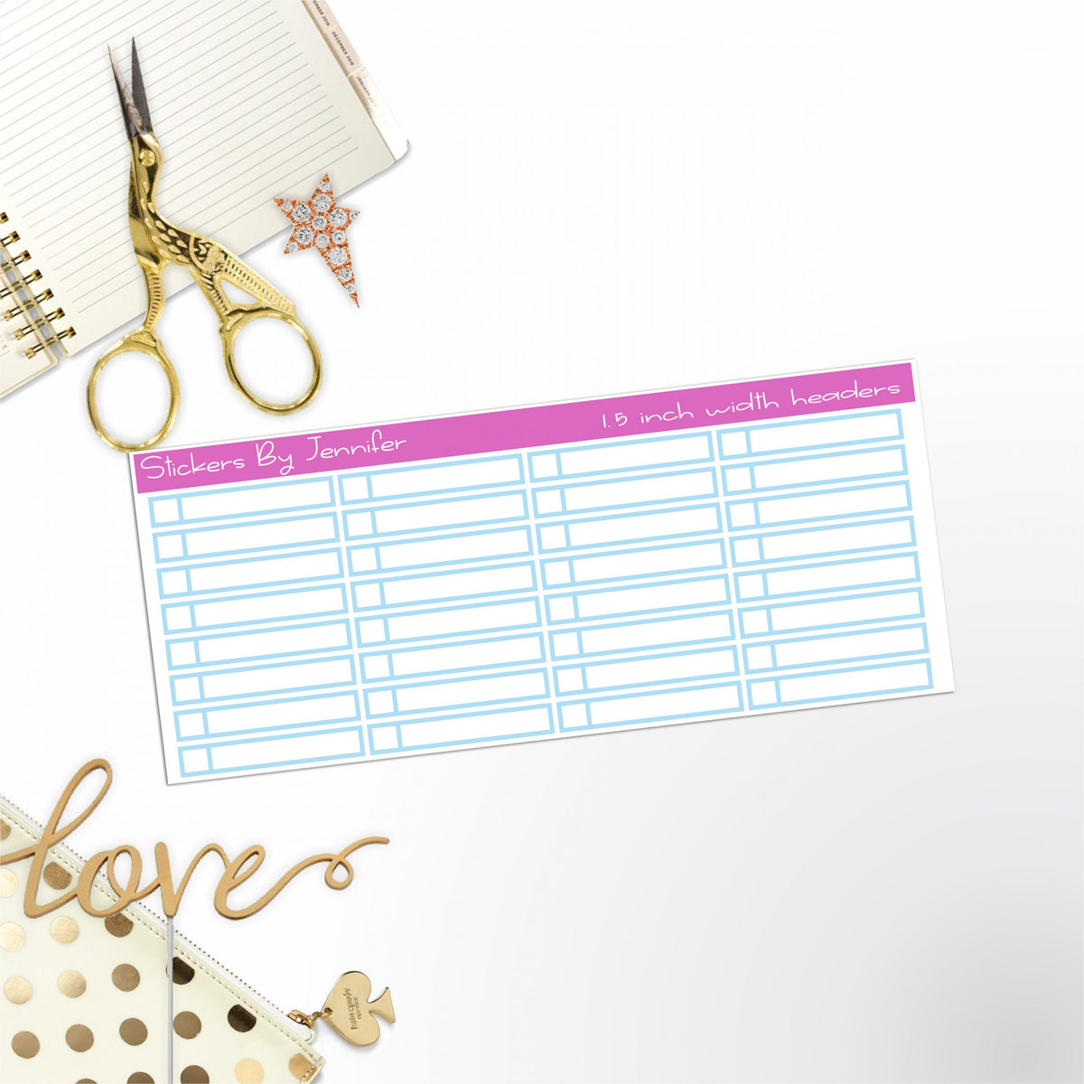 Task Headers,P-13 Planner Stickers