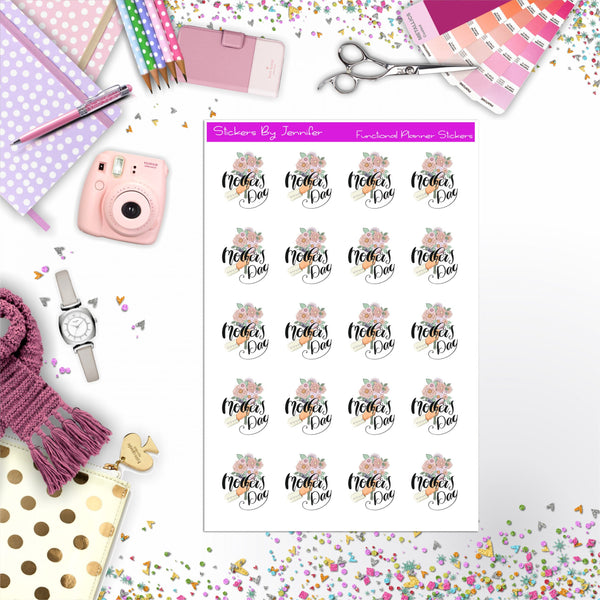 Mother's Day Icon Planner Stickers, Bullet Journal Stickers, Functional Planner Stickers, Stationary Stickers