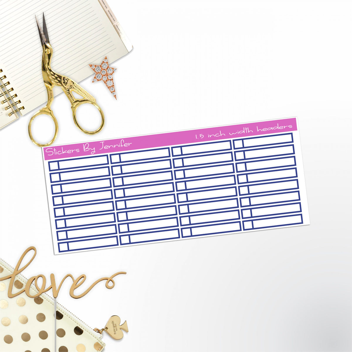 Task Headers P-17 Planner Stickers
