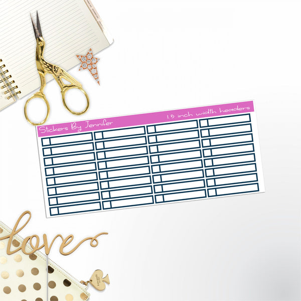 Task Headers P-18 Planner Stickers