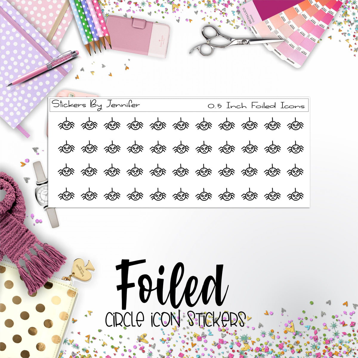 Spider P-183 Functional Icons Sticker Sheet