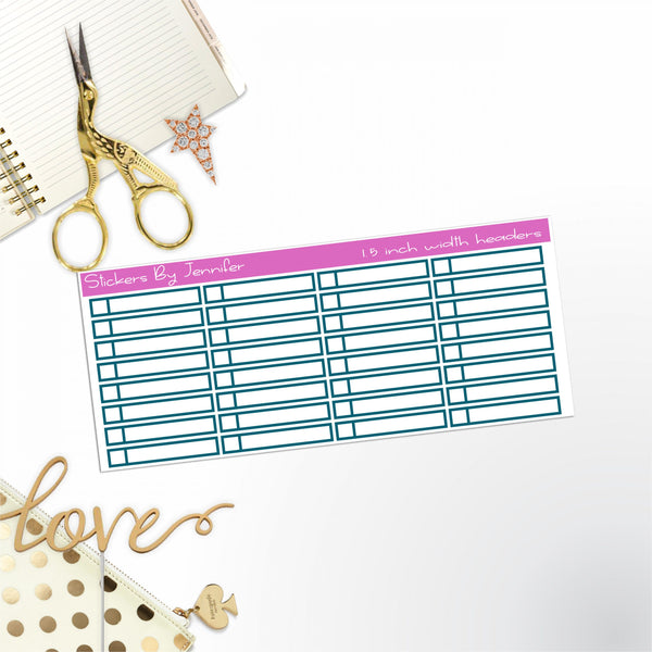 Task Headers P-19 Planner Stickers