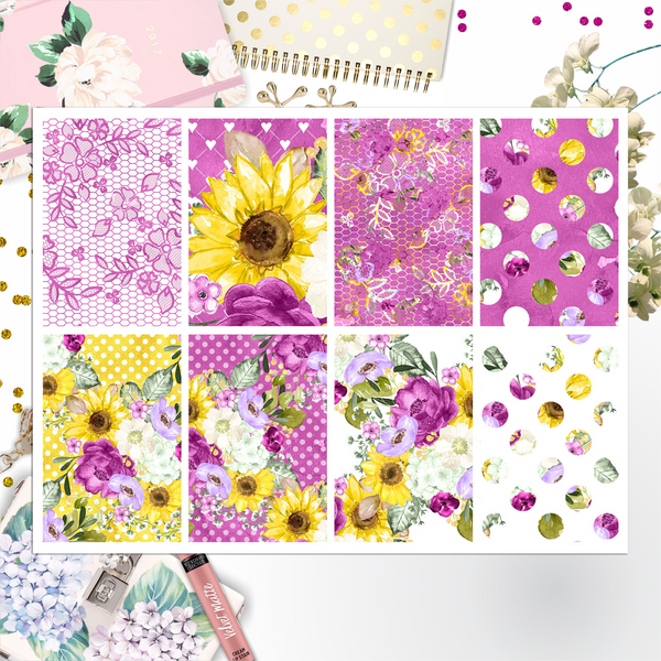 Summer Flowers Full Box Big Happy Planner, Erin Condren, Classic Happy Planner