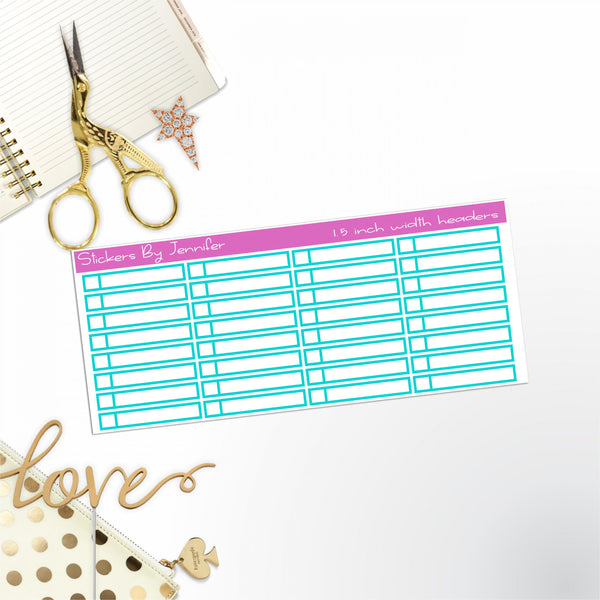 Task Headers P-22 Planner Stickers