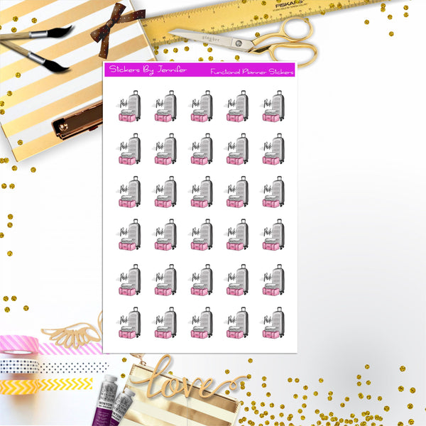 Pack Stickers, Planner Stickers, Journal Stickers, Functional Planner Stickers, Stationary Stickers